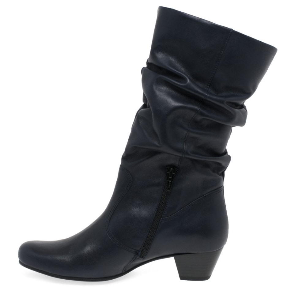 Gabour | Bottes Larges En Cuir Rachel Exclusives Minuit